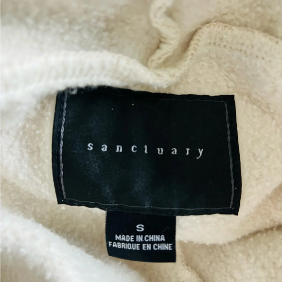 Anthropologie Sanctuary Unstructured Sweatshirt Tan - Picture 5 of 5